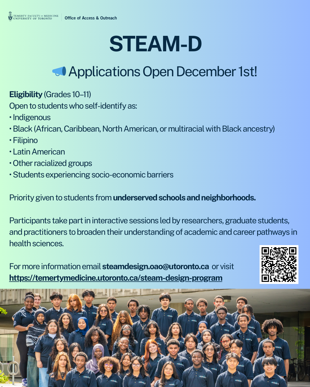 STEAM-D Program for High School Students