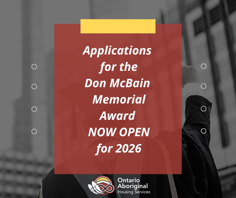 Applications for the Don McBain Memorial Award are now OPEN!