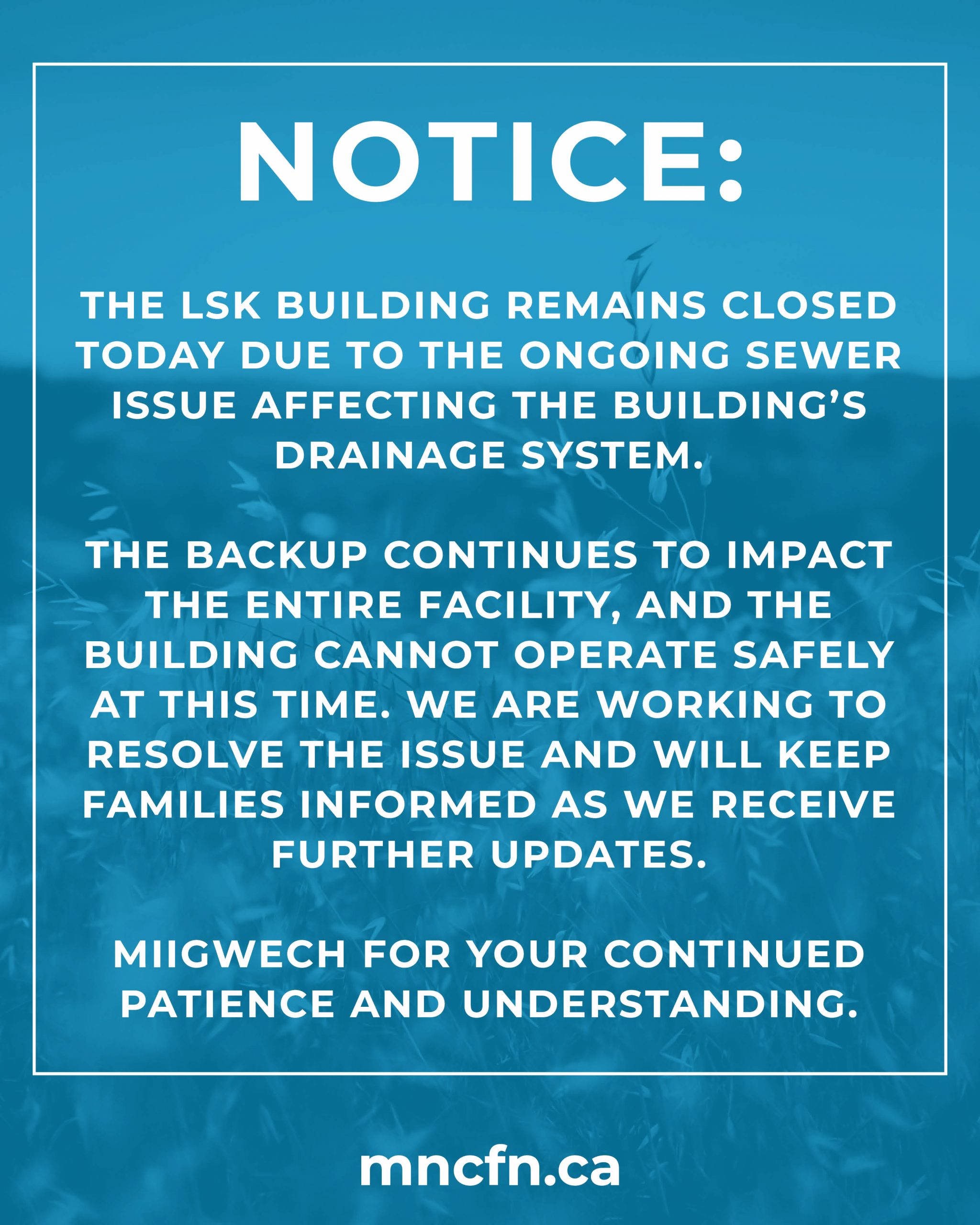 LSK, ECC, and EarlyON Closed Today