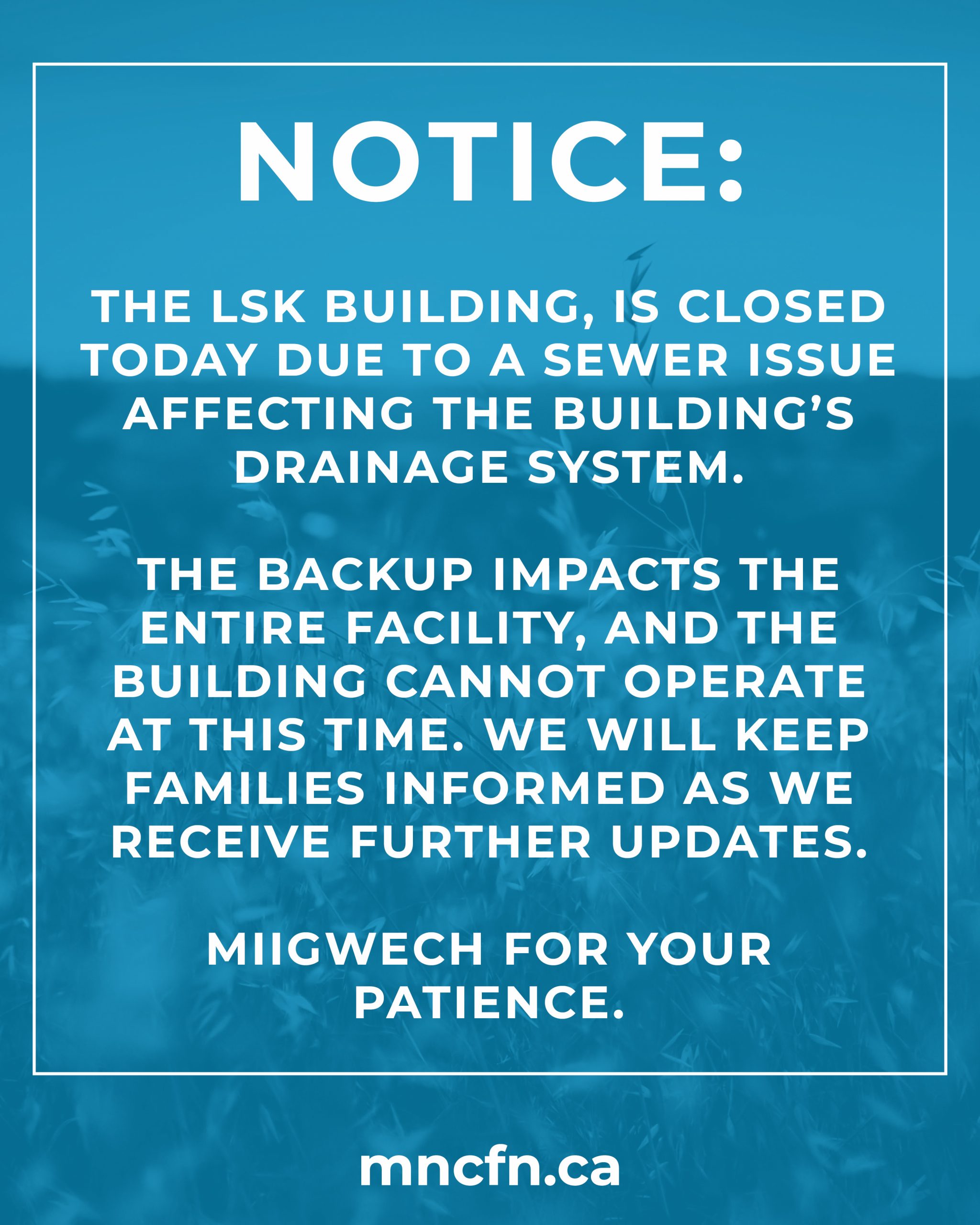 LSK Building Closed Today