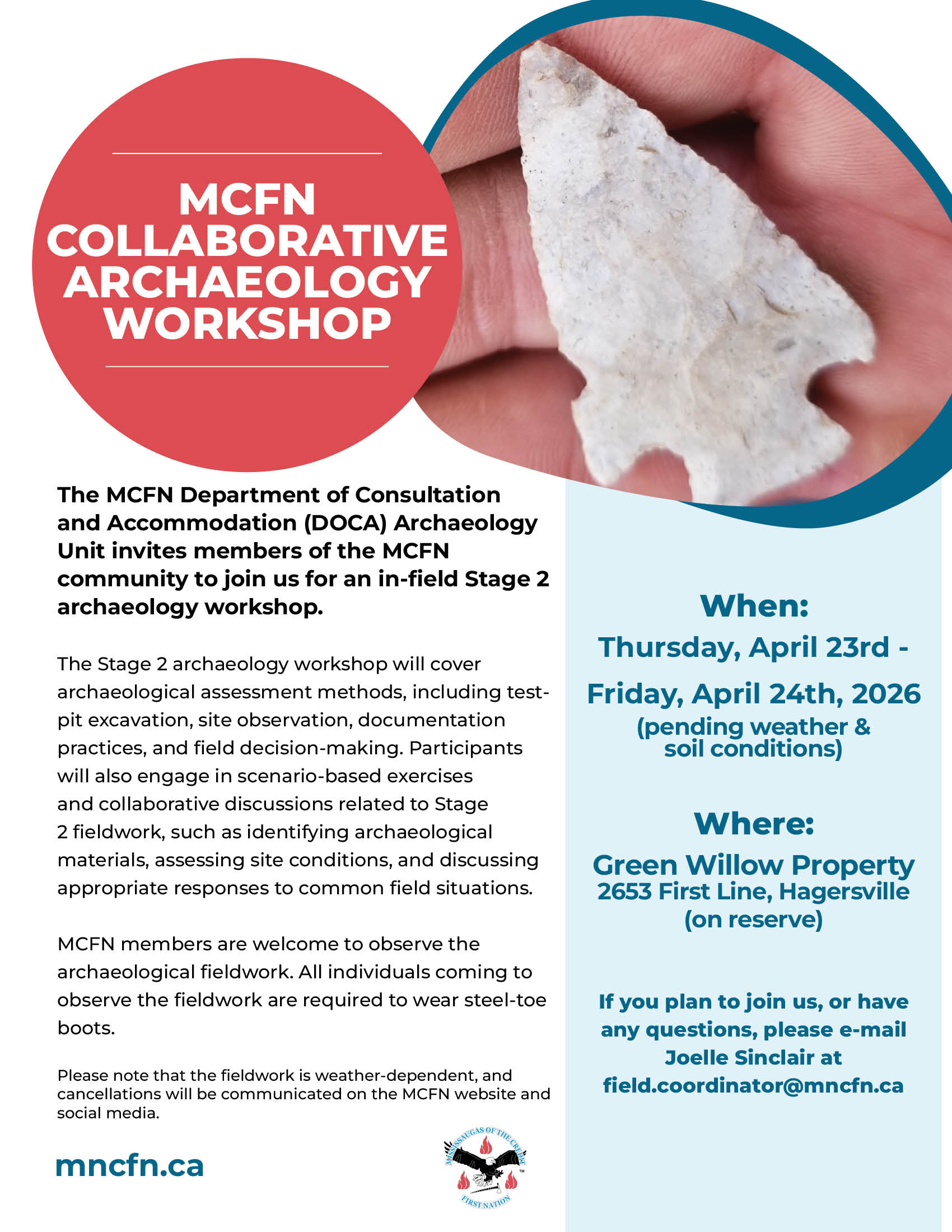 MCFN Collaborative Archaeology Workshop