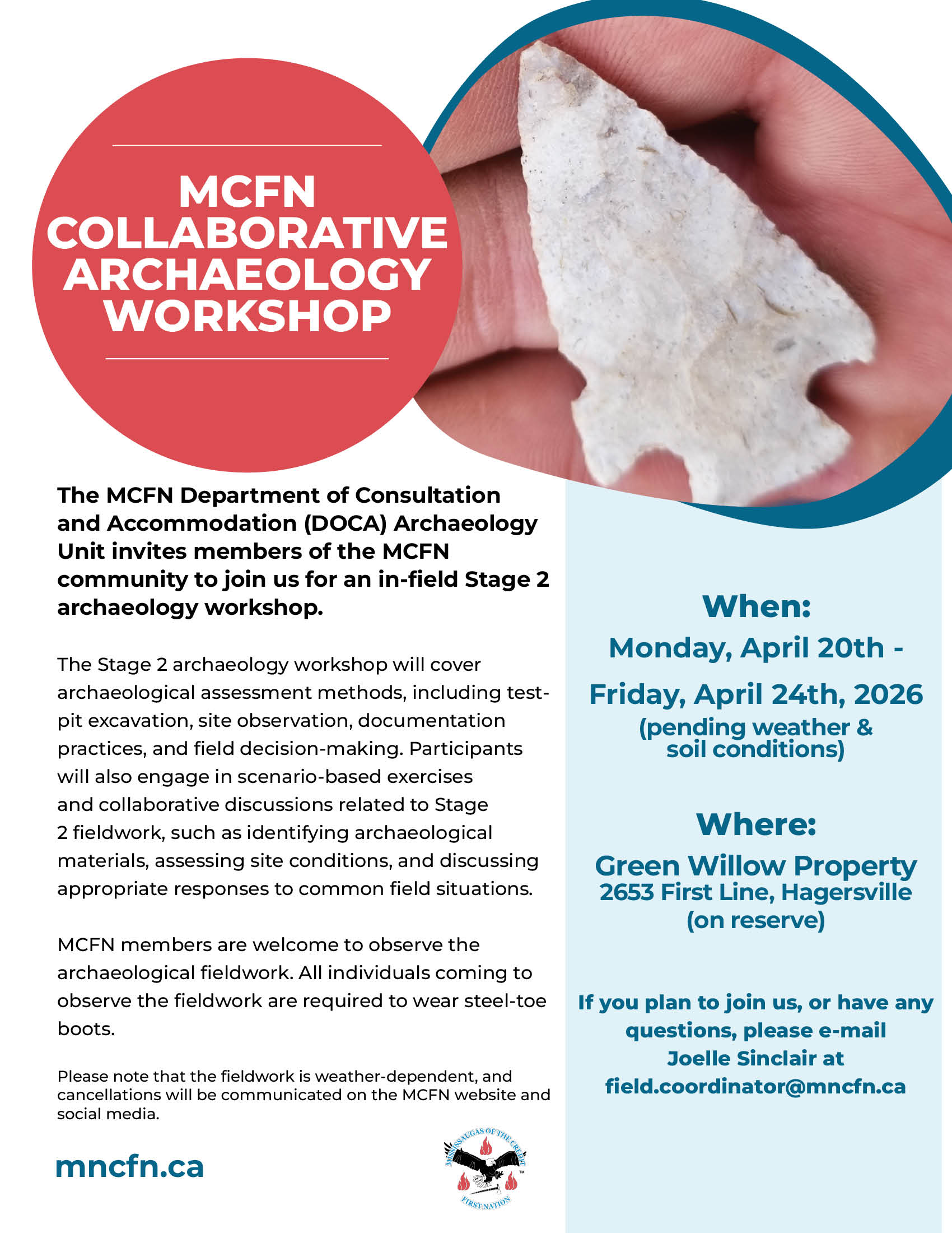 MCFN Collaborative Archaeology Workshop