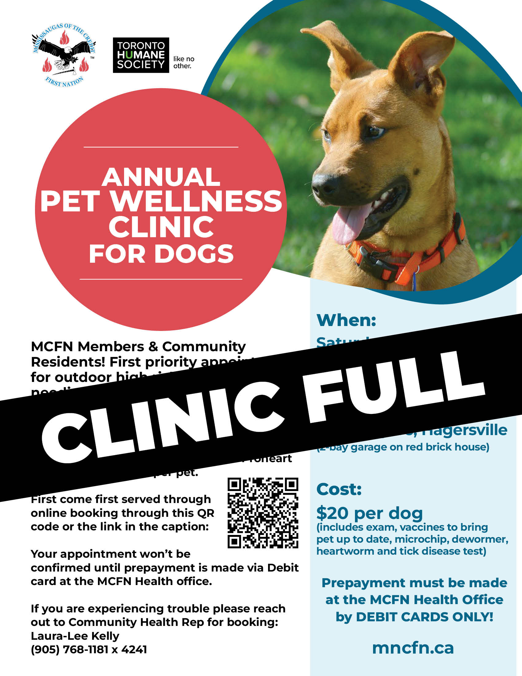 Annual Pet Wellness Clinic – Dogs Only