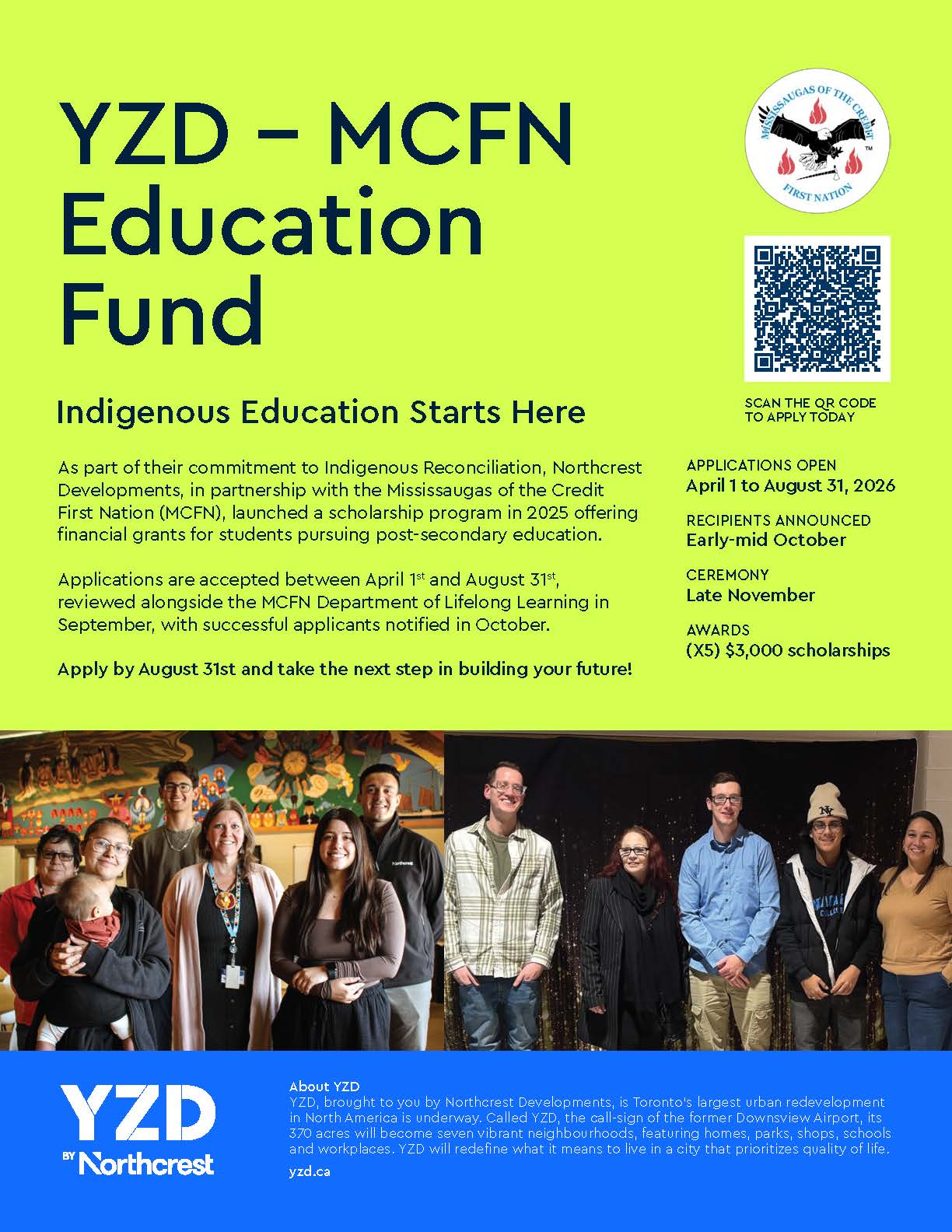 YZD 2016 Scholarship Applications are now OPEN!