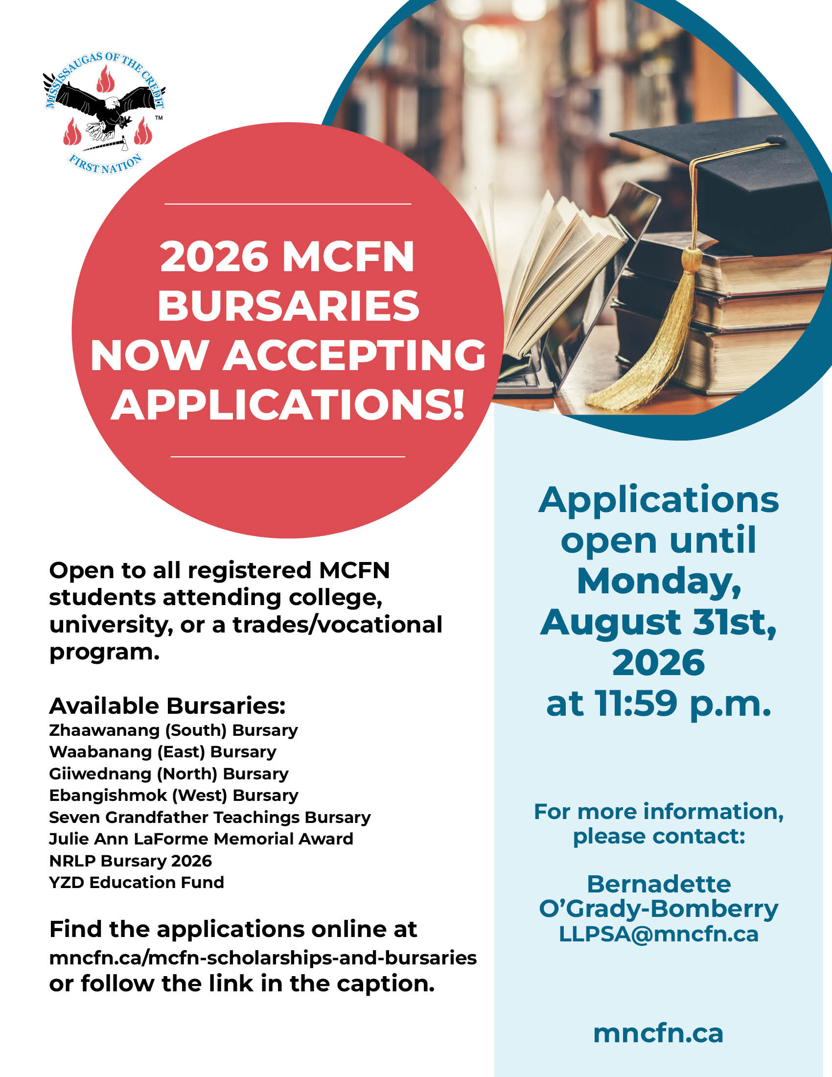 2026 MCFN Bursaries Are Now Accepting Applications!