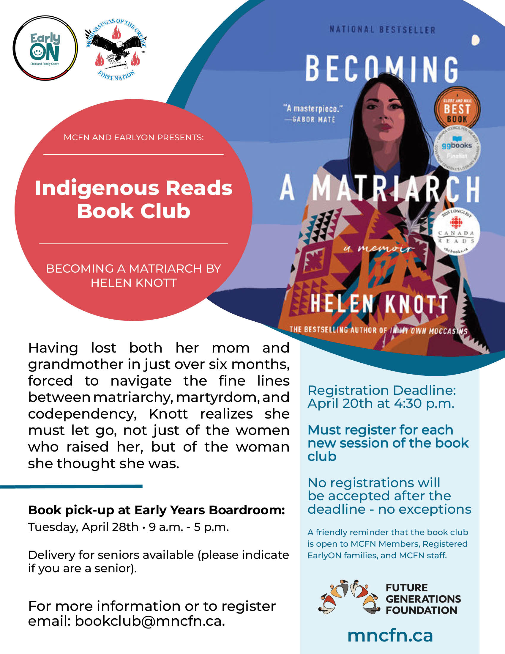 Indigenous Reads Book Club: Becoming a Matriarch by Helen Knott