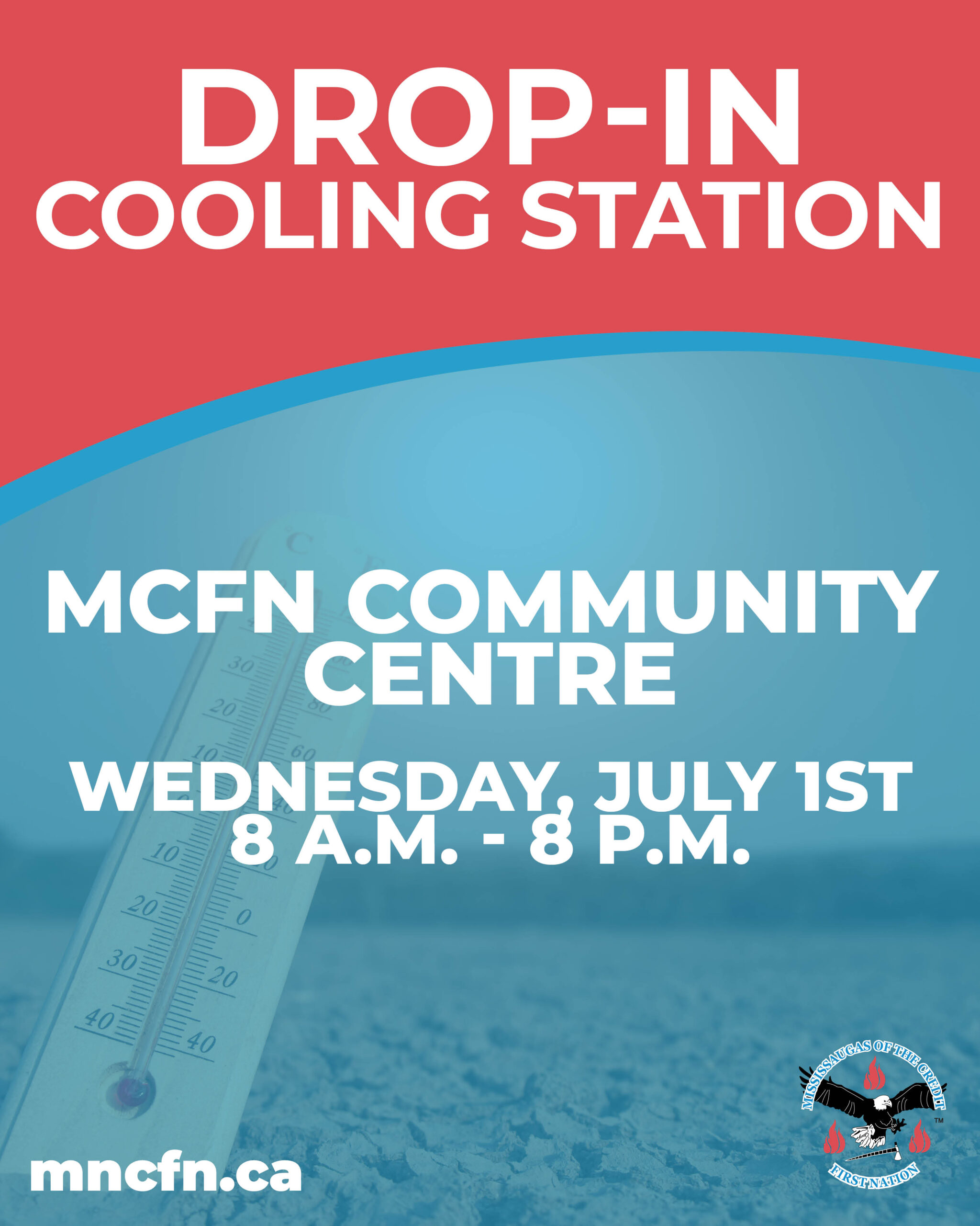 Beat the Heat –  MCFN Community Centre Cooling Station July 1st