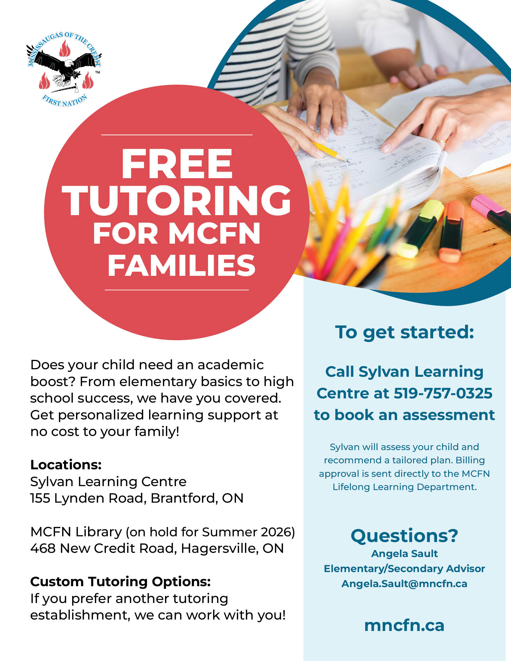 FREE Tutoring for MCFN Families