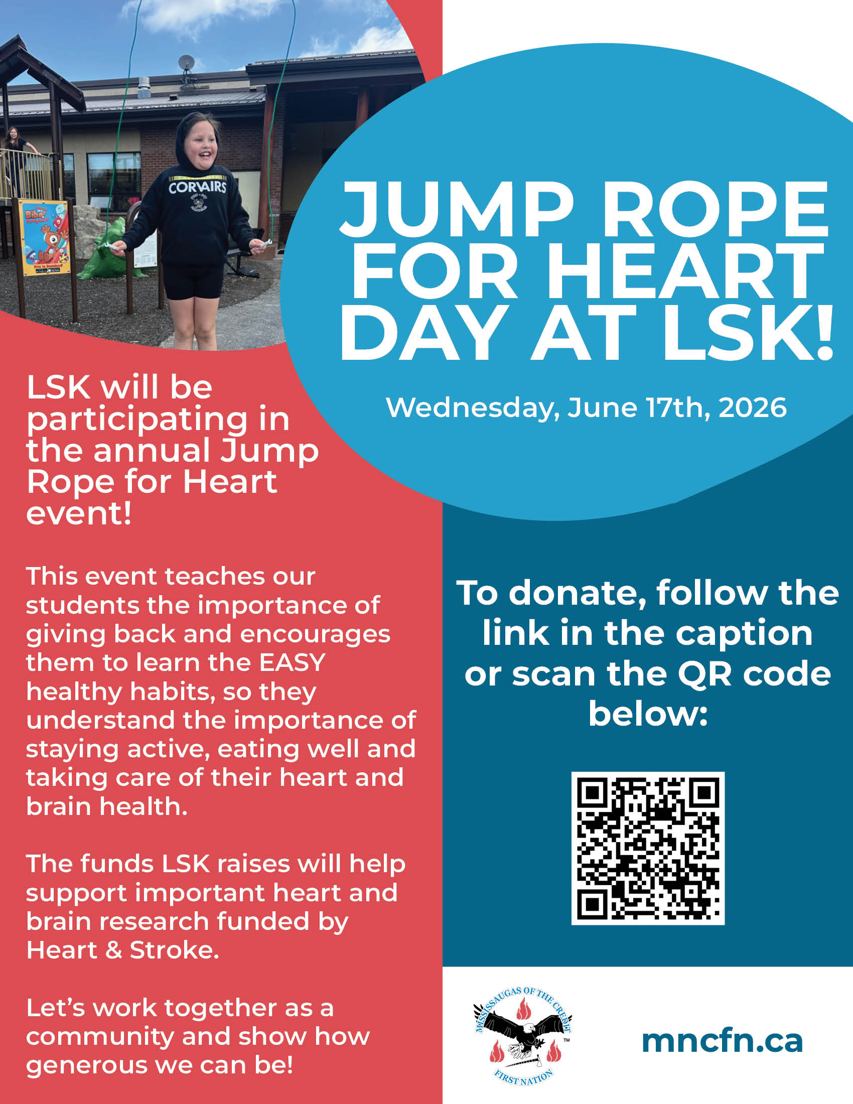 LSK is taking part in Jump Rope for Heart!
