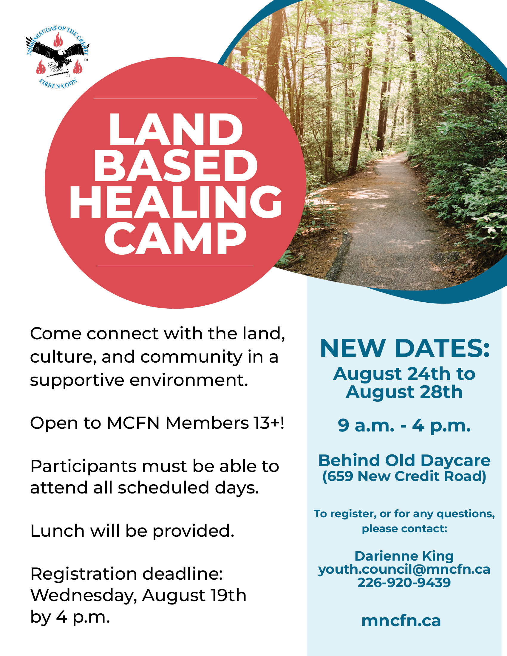 Land Based Healing Camp - UPDATED DATES!