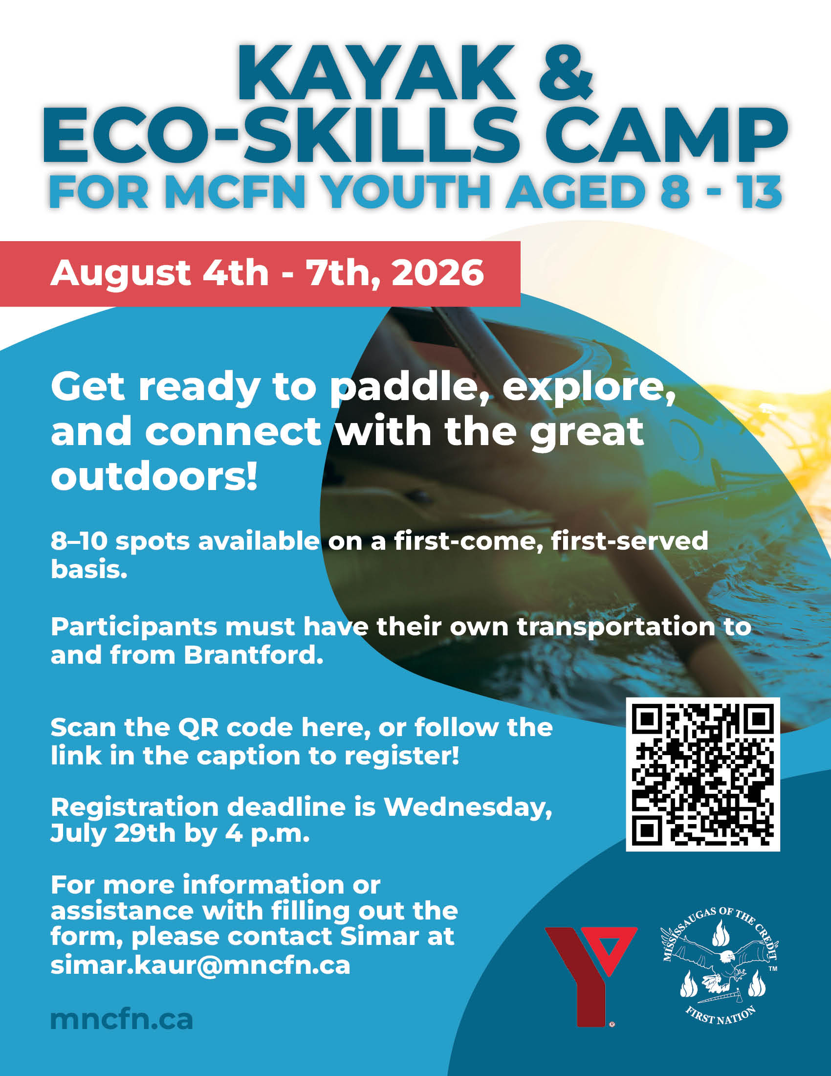 Kayak & Eco-Skills Camp for MCFN Youth