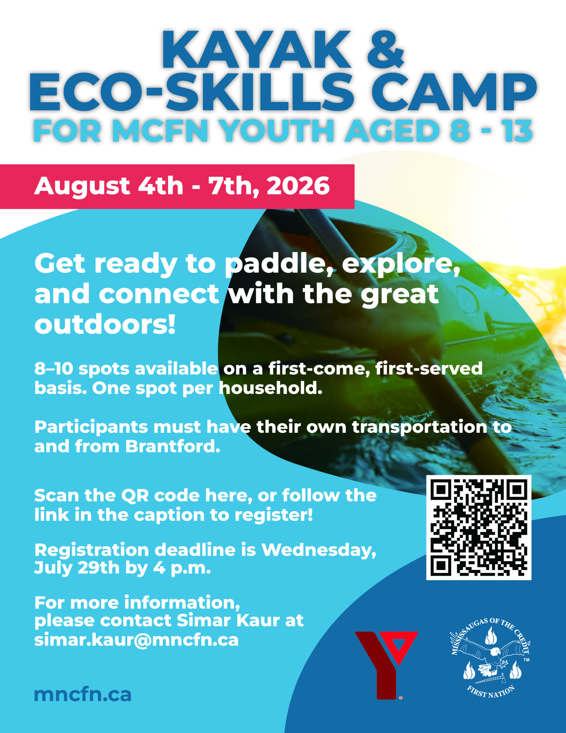Kayak & Eco-Skills Camp for MCFN Youth