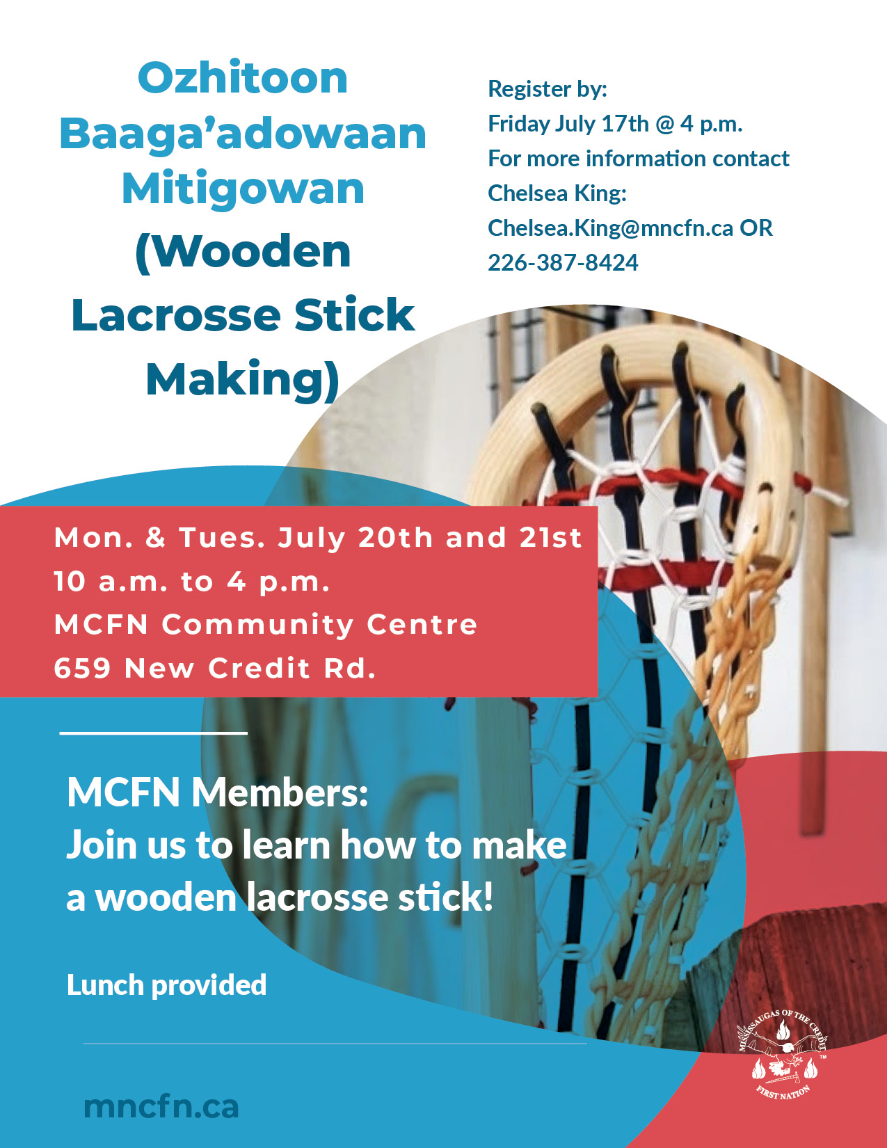 Wooden Lacrosse stick making workshop