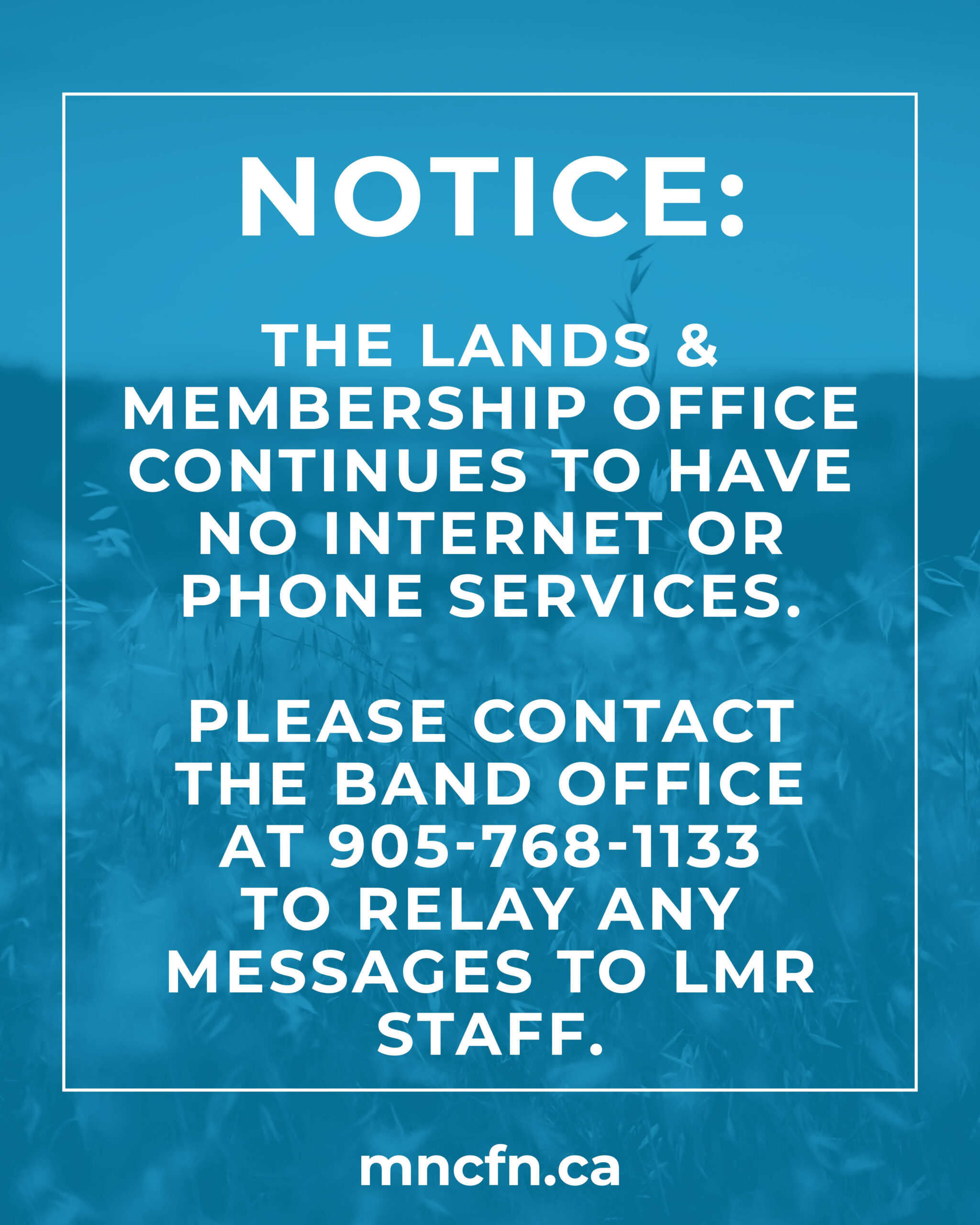 Notice: Service Disruption Update at LMR