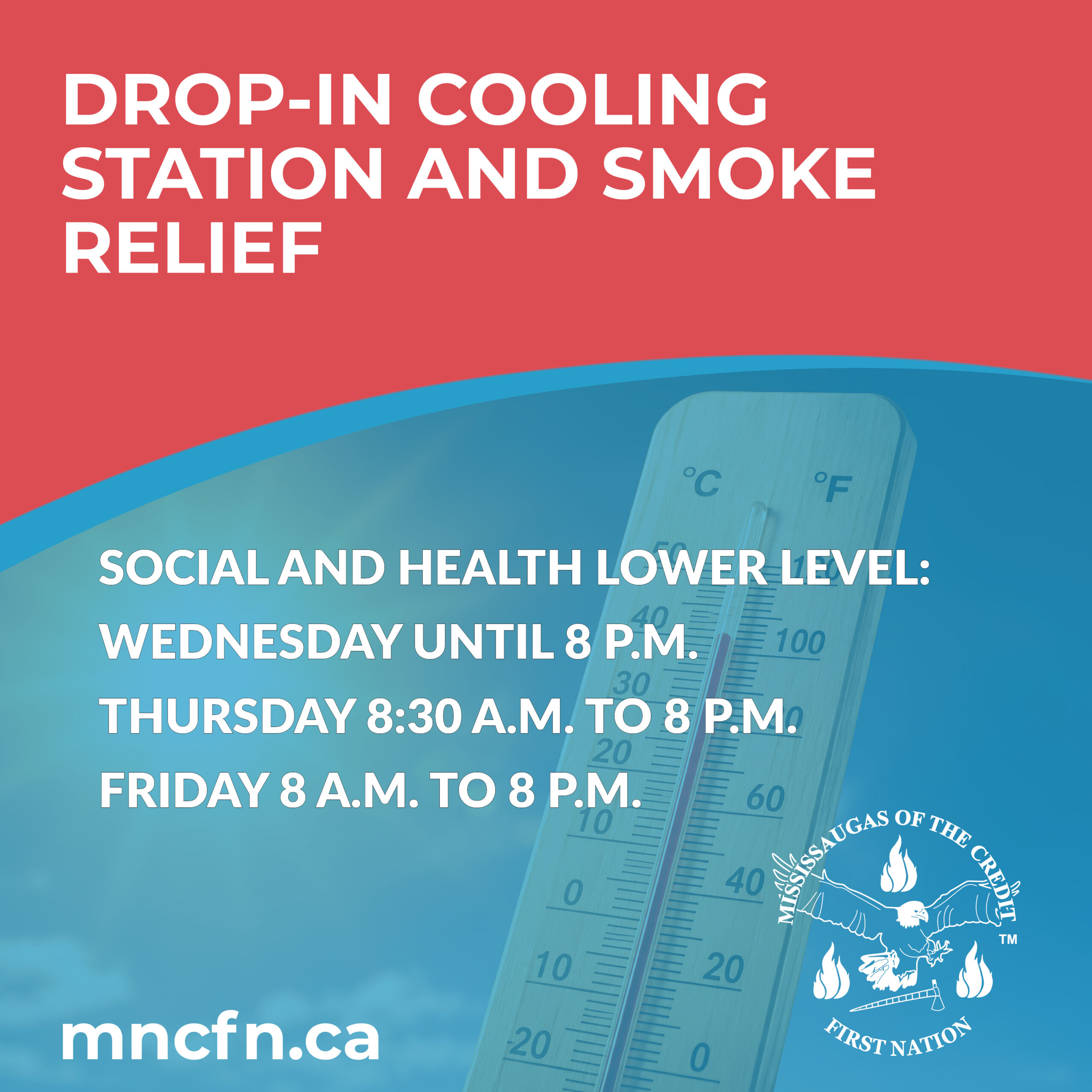 Drop-in Cooling Centre and Smoke Relief
