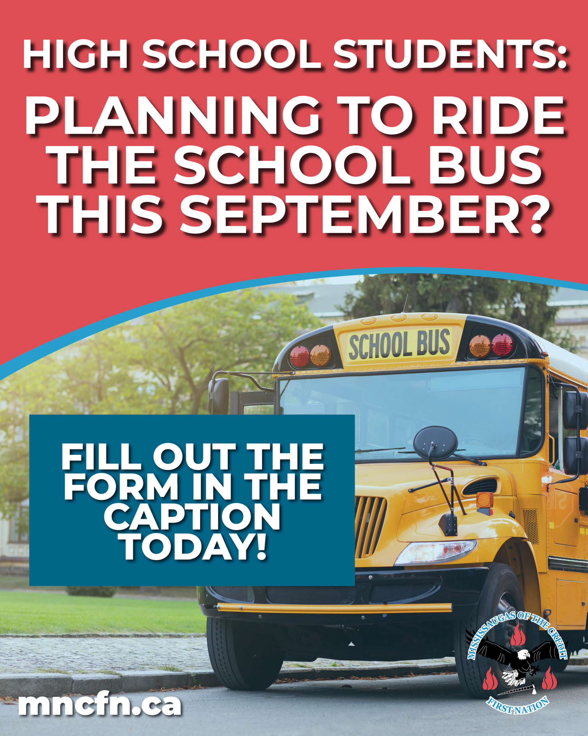 MCFN On-Reserve High School Students & Families – Action Required!