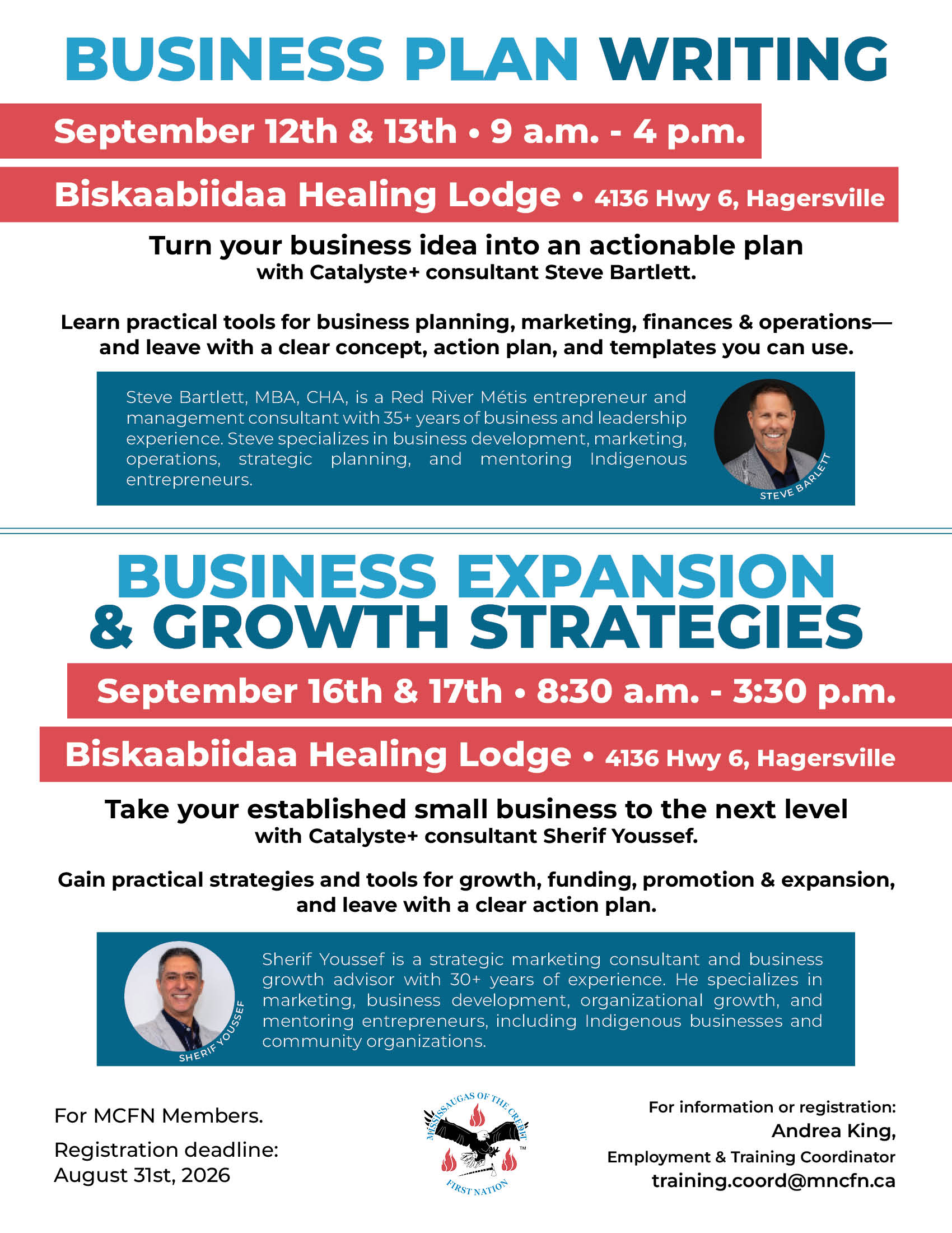 Business Workshops For Future Entrepreneurs & Current Small Business Owners!