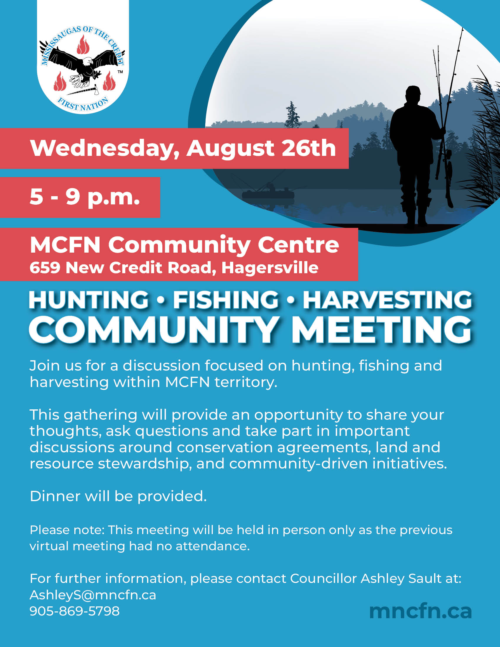 Hunting • Fishing • Harvesting Community Meeting — Rescheduled!