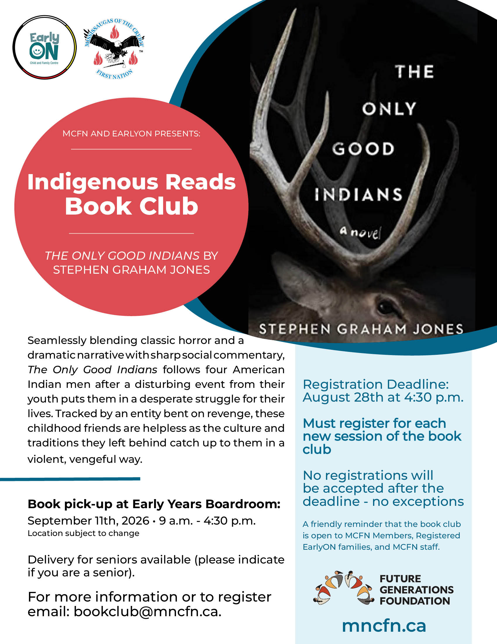 Indigenous Reads Book Club: The Only Good Indians by Stephen Graham Jones