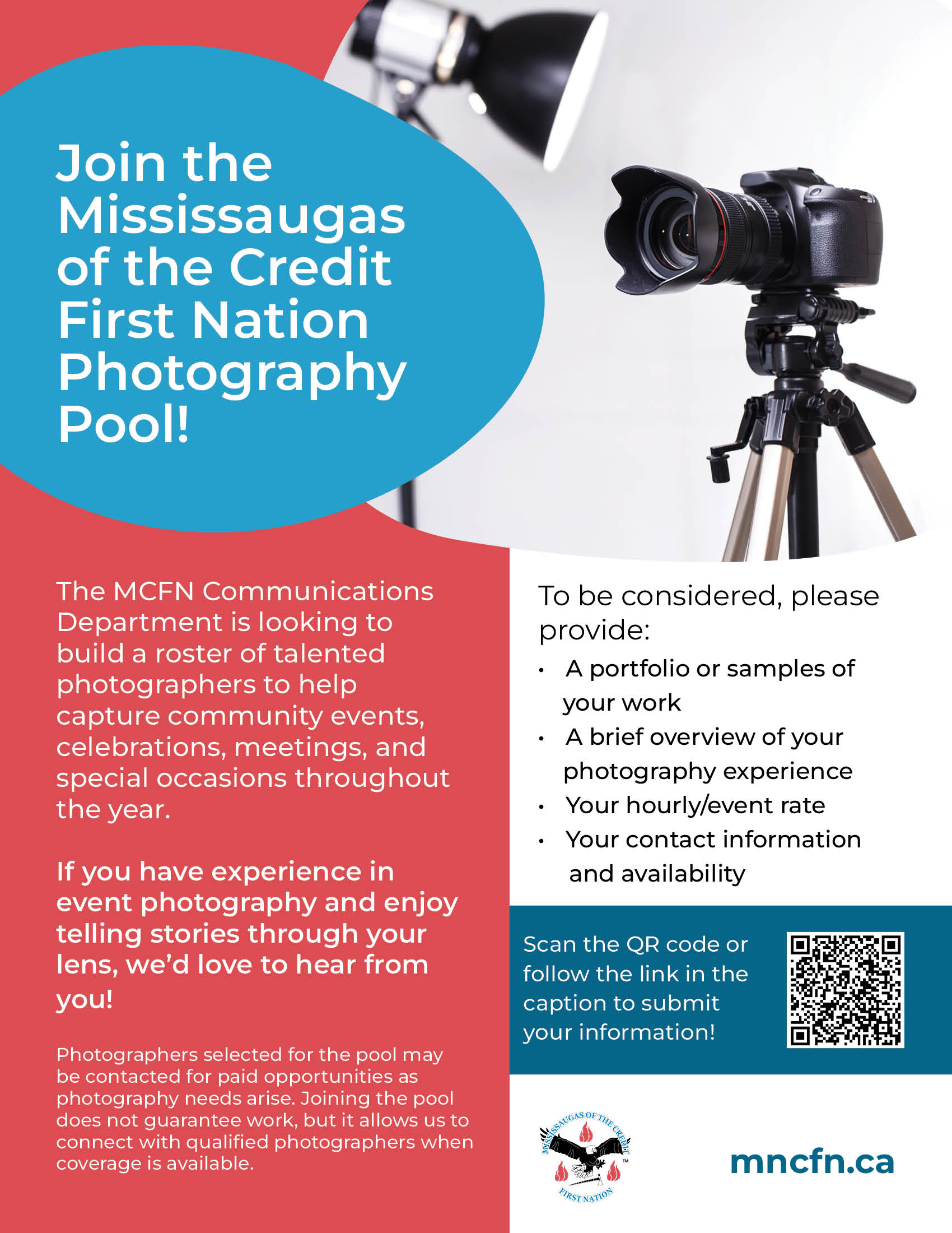 Calling All Photographers: Join the MCFN Photographer Pool!