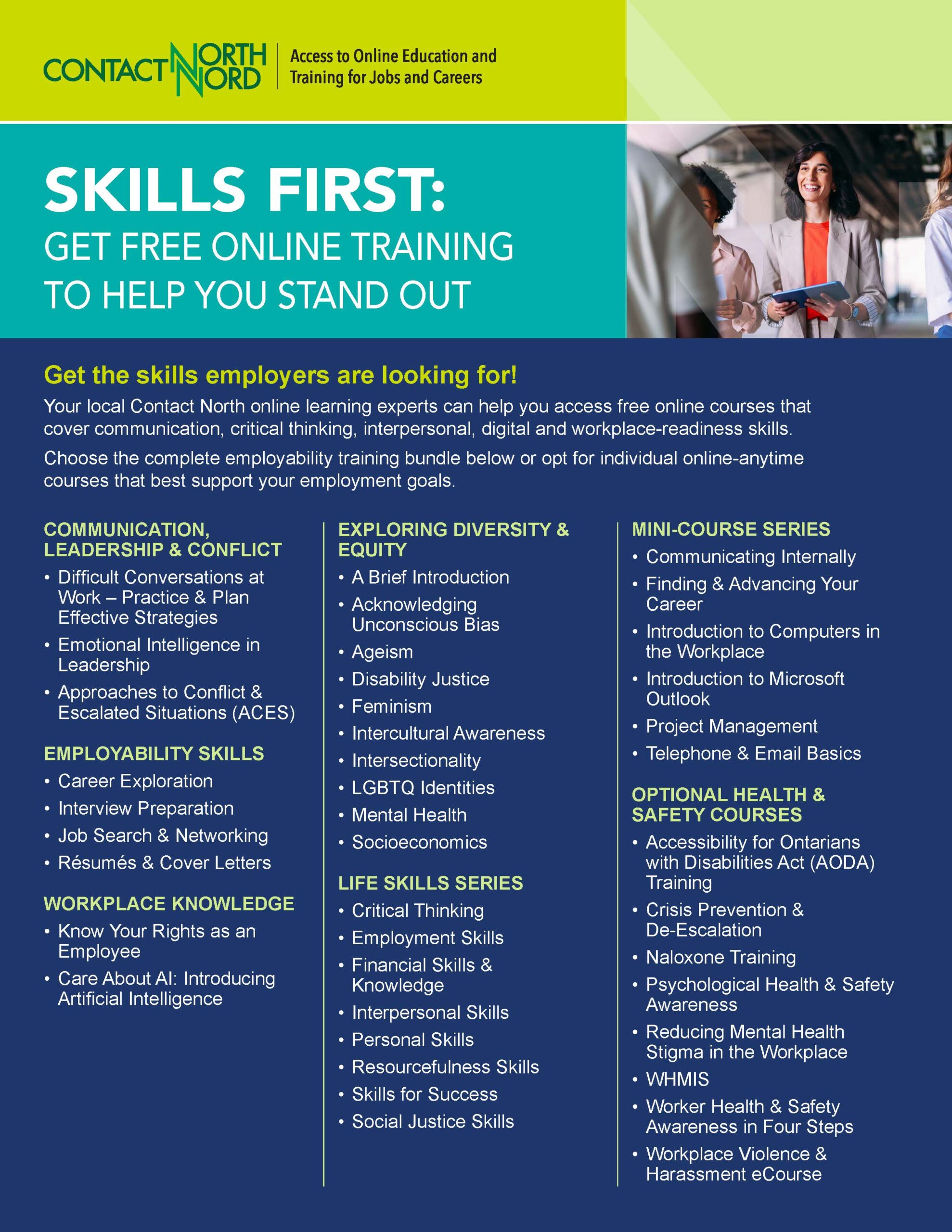 Skills First: Get Free Online Training!