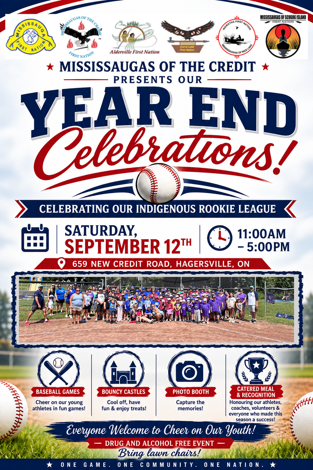 Mississauga Nation Indiginous Rookie League Year End Celebrations!