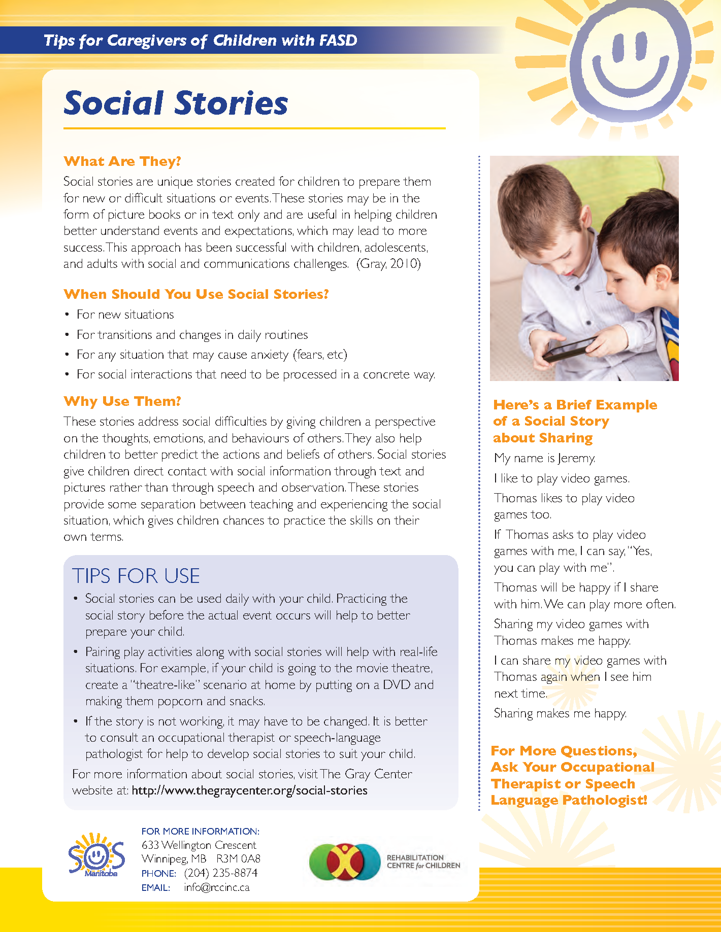 FASD Awareness Month – Caregiver Tip of the Day!