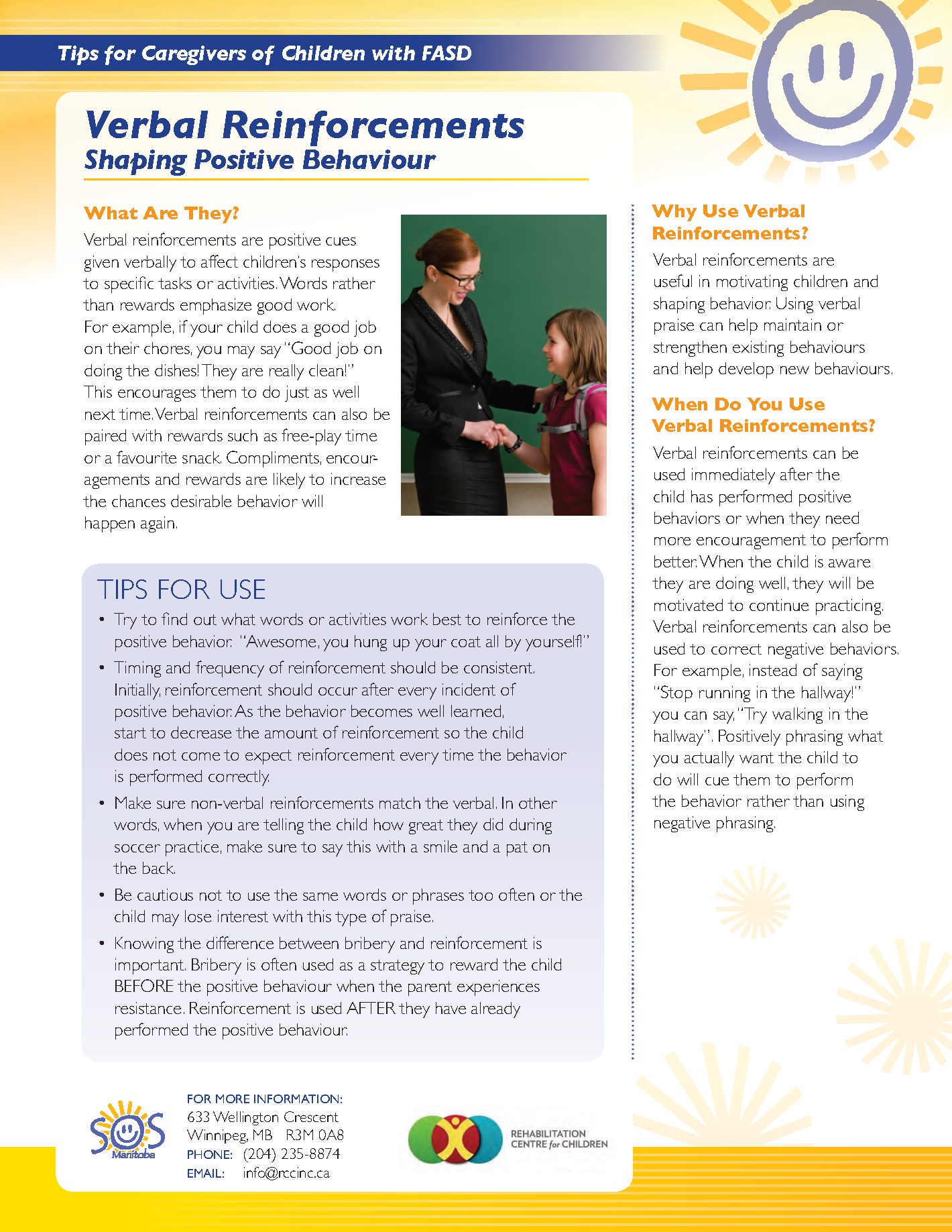 FASD Awareness Month – Caregiver Tip of the Day!
