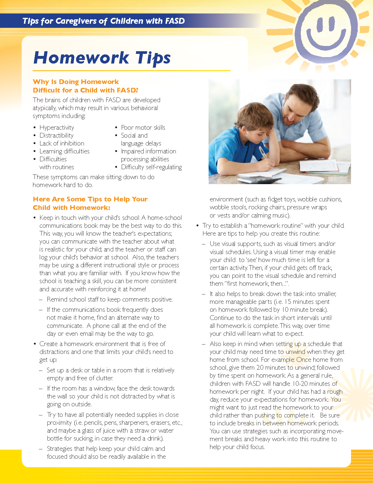 FASD Awareness Month – Caregiver Tip of the Day!