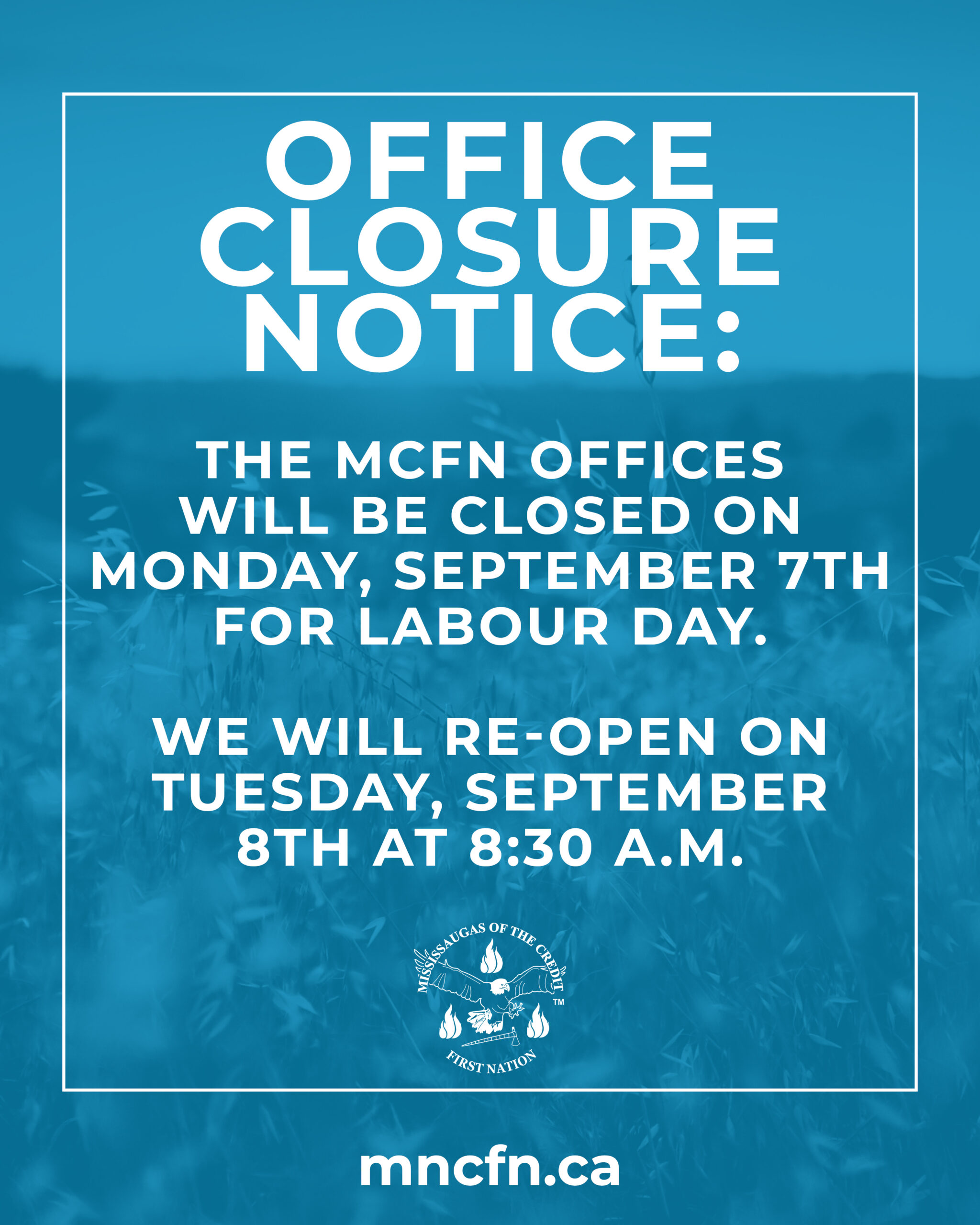 Office Closure Notice: Labour Day 2026