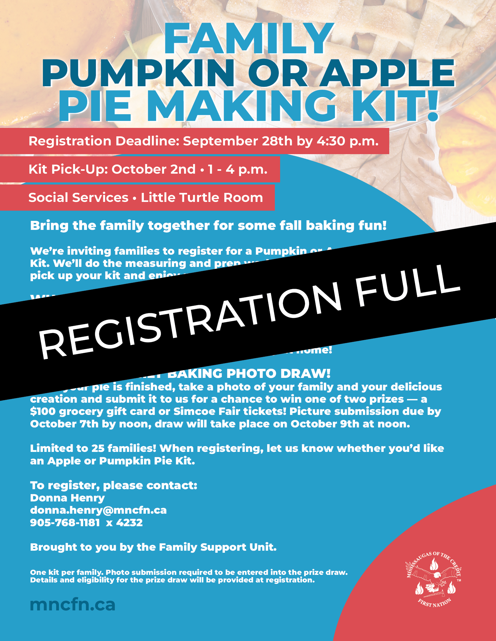 Family Pumpkin or Apple Pie Making Kit!