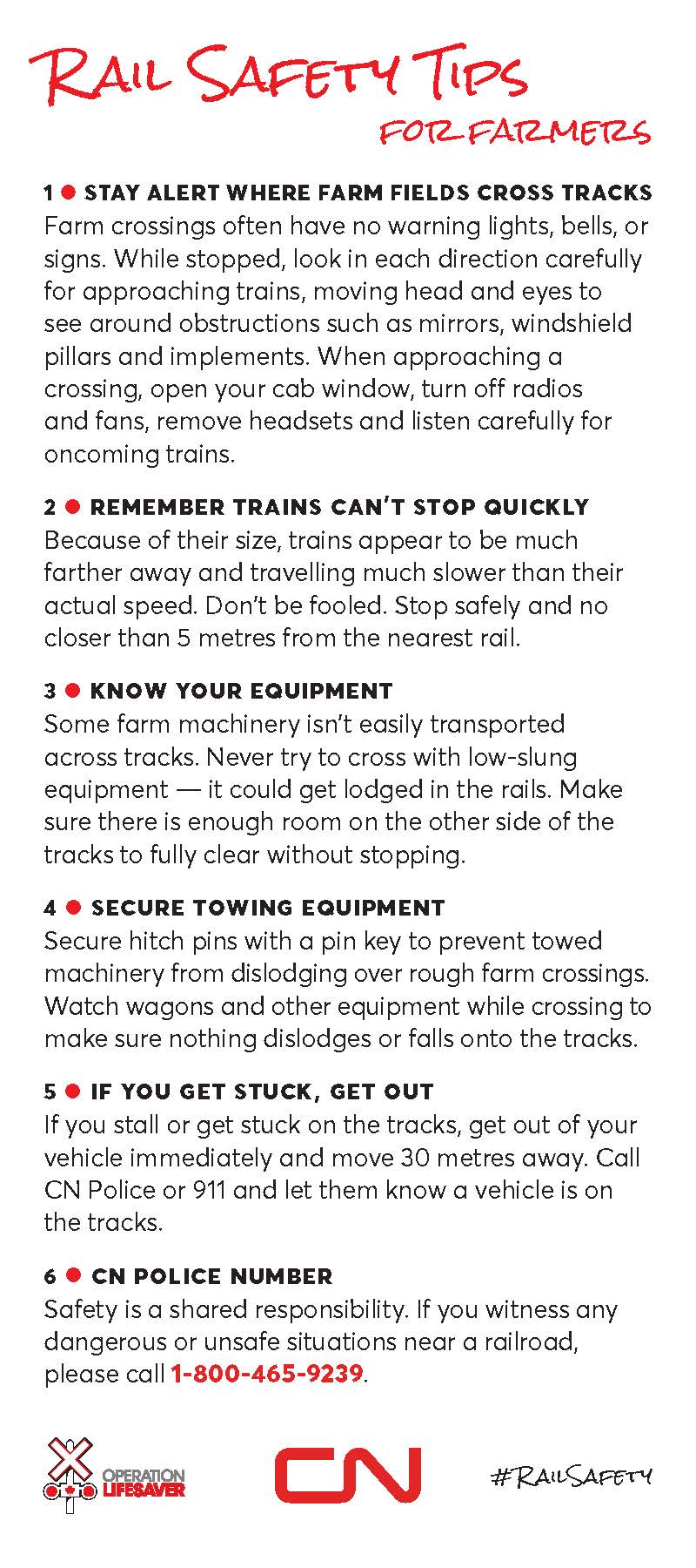 Rail Safety Week | Rail Safety Tips for Farmers!