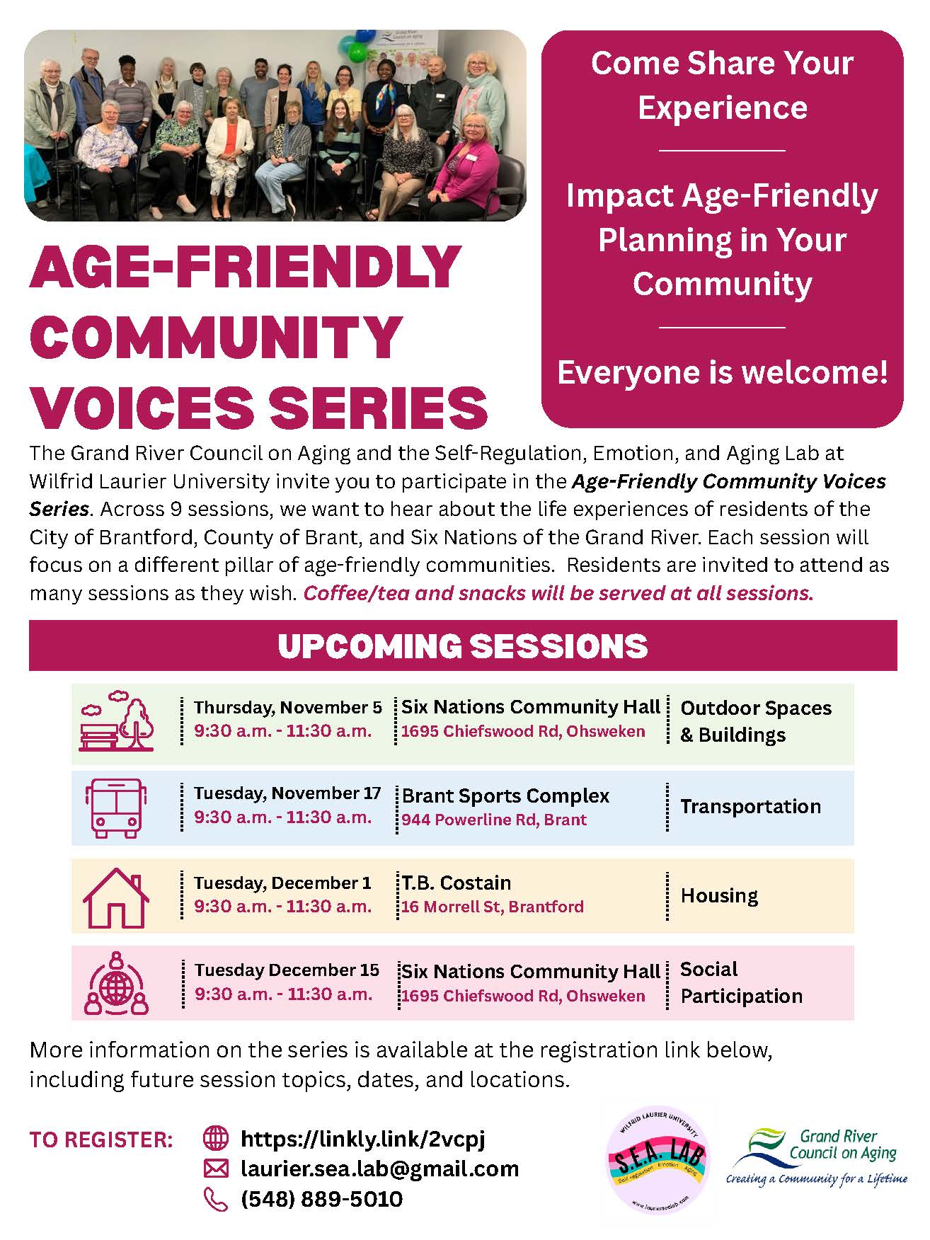 Age-Friendly Community Voices Series: Outdoor Spaces & Buildings