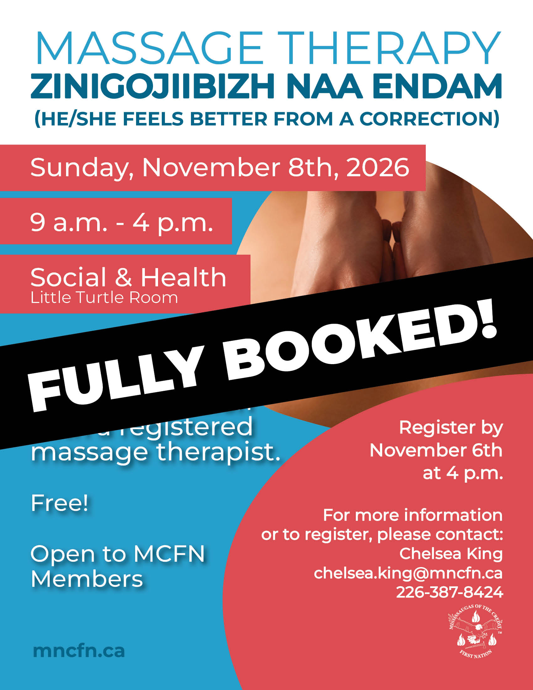 Massage Therapy | Zinigojiibizh Naa Endam - November 2026