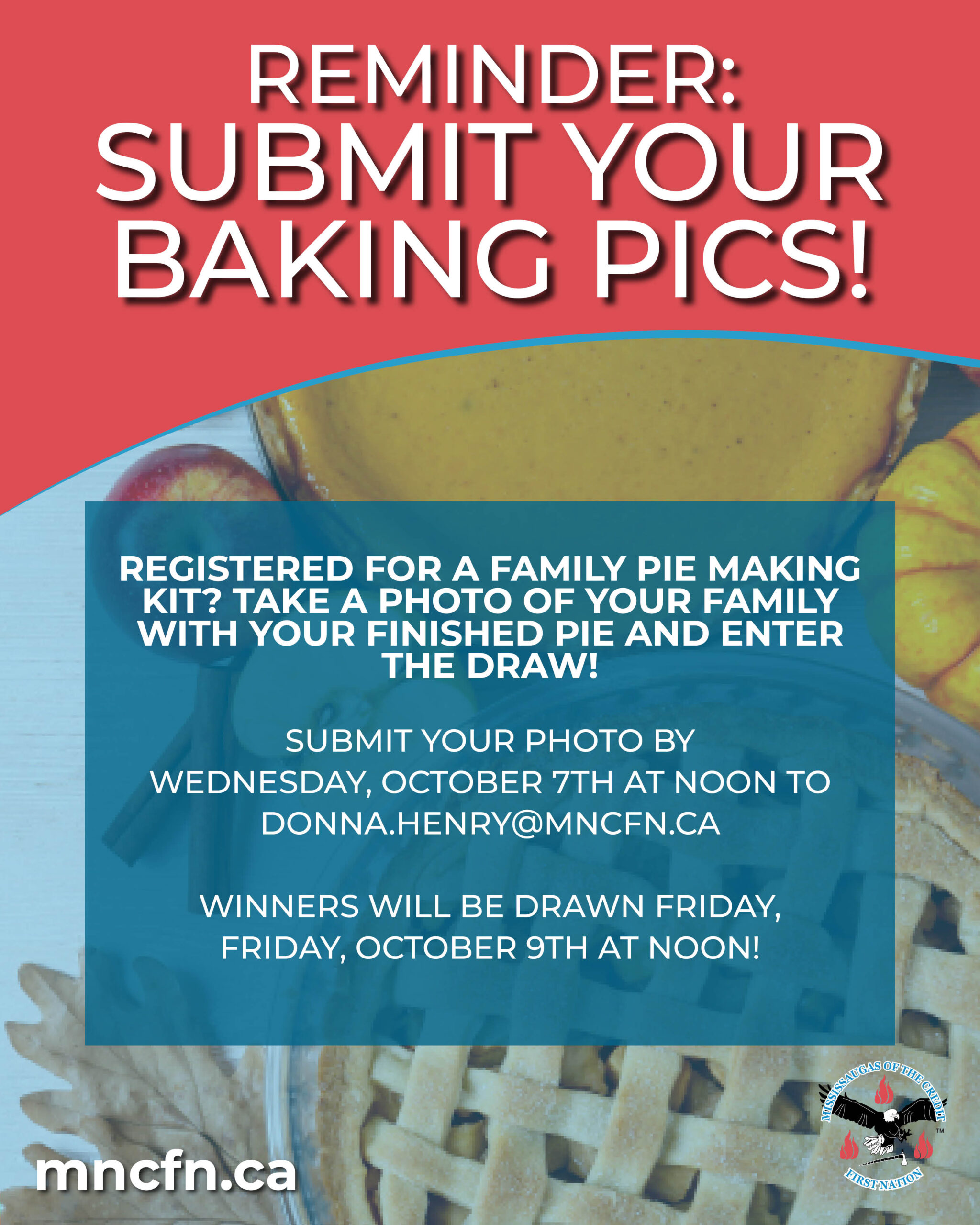 Don’t Forget to Submit Your Baking Photo!