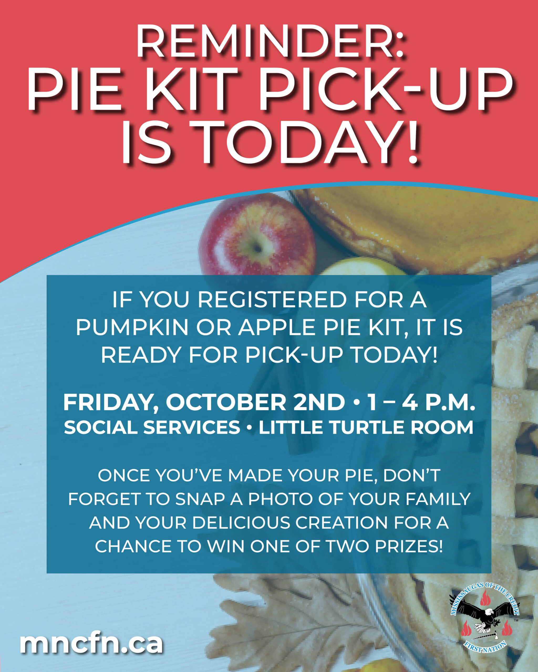 Pie Kit Pick-Up is TODAY!